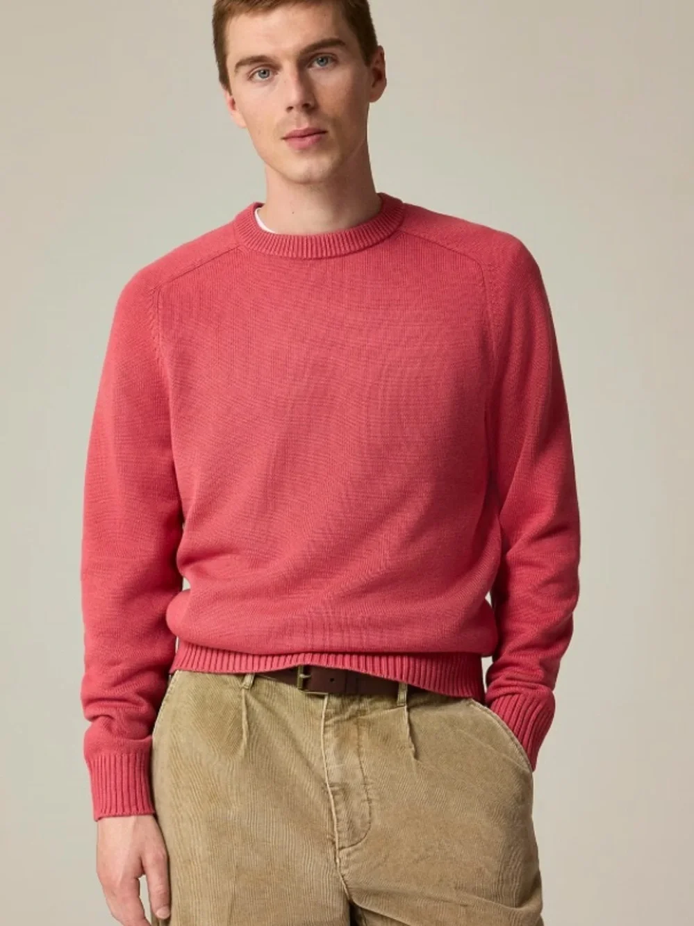 J crew vintage barn Heritage cotton crewneck sweater